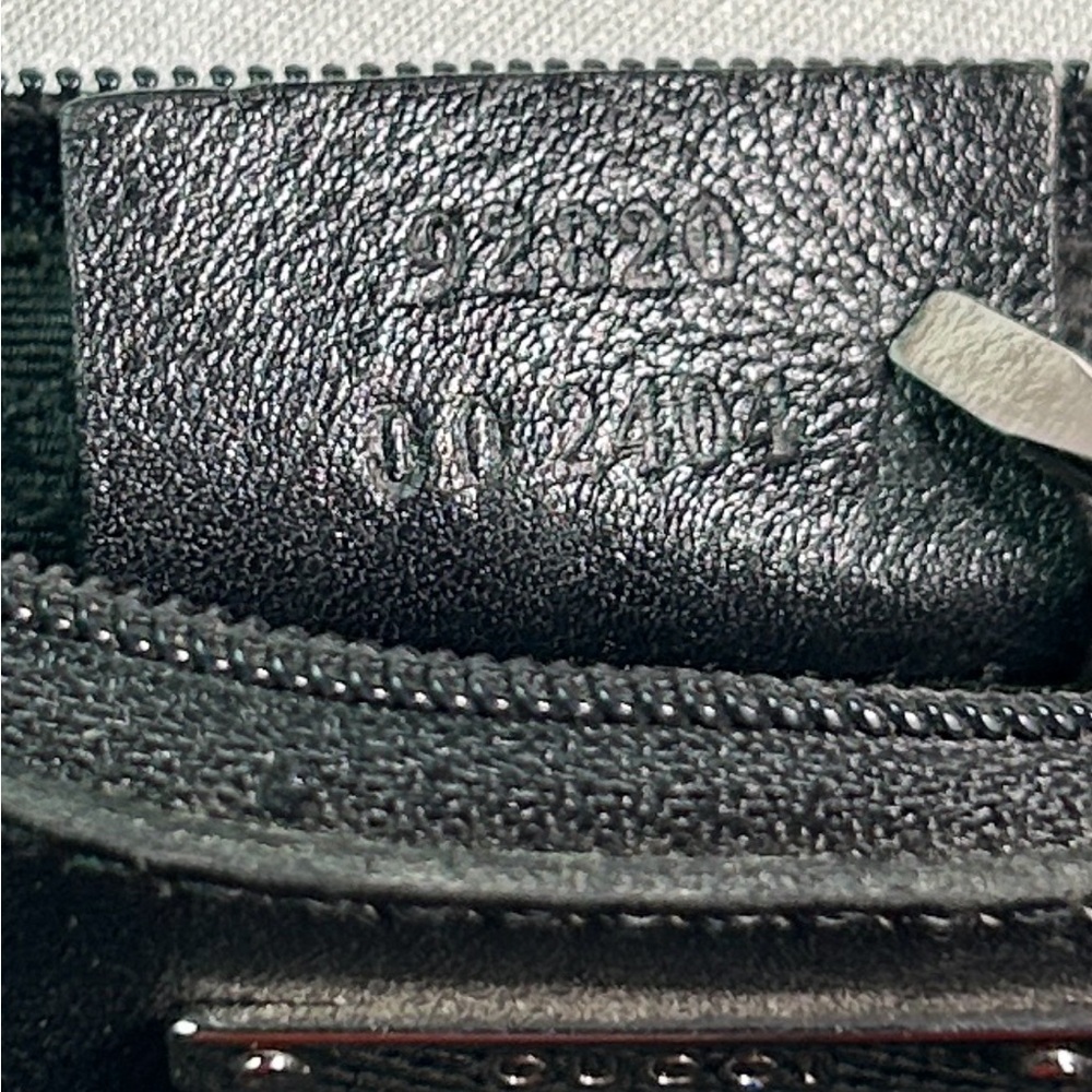 Gucci Auth. VTG Leather & Canvas Pochette Bag - Black - Picture 5 of 15